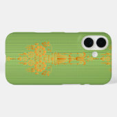 Barok bloempatroon met rand V2020 Case-Mate iPhone Case (Achterkant (horizontaal))
