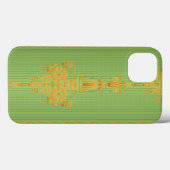 Barok bloempatroon met rand V2020 Case-Mate iPhone Case (Achterkant (horizontaal))