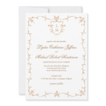 Barok Crest | Monogram bruiloft