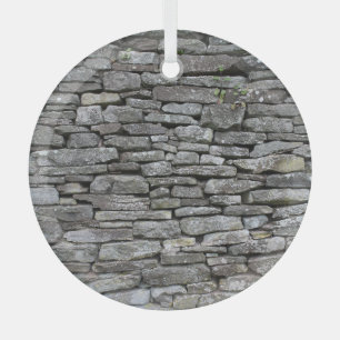 Barok Damask: Luxe bloemmotief Glas Ornament