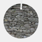 Barok Damask: Luxe bloemmotief Glas Ornament (Achterkant)