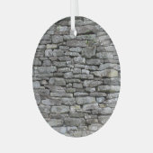 Barok Damask: Luxe bloemmotief Glas Ornament (Voorkant links)