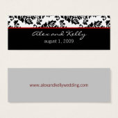 Barok Damask Trouwwebsite Visitekaartje (Voorkant /achterkant)