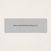 Barok Damask Trouwwebsite Visitekaartje (Achterkant)