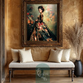 Barok Dark Moody Rococo Portret Kunst Tissuepapier