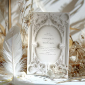 Barok Elegance Bruiloft Lijst Uitnodiging
