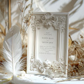 Barok Elegance Bruiloft Lijst Uitnodiging