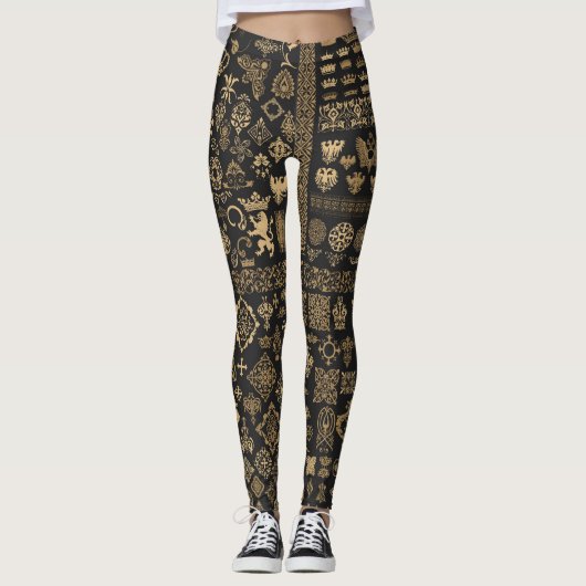 Barok elementen: mega set patroon. leggings (Voorkant)