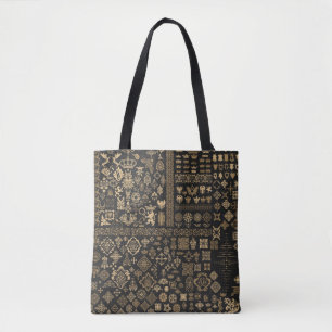 Barok elementen: mega set patroon. tote bag