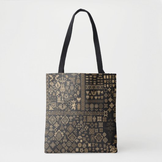 Barok elementen: mega set patroon. tote bag (Voorkant)