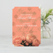 Barok en pony's - Bridal Shower-uitnodiging Kaart (Staand voorkant)