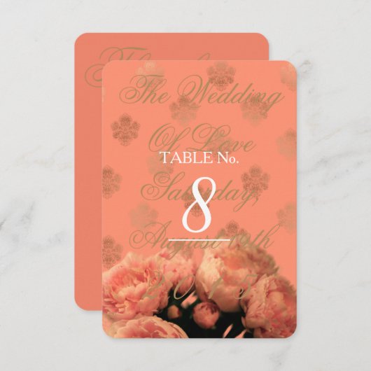 Barok en pony's - Kaart tabelnummer (Voorkant / Achterkant)