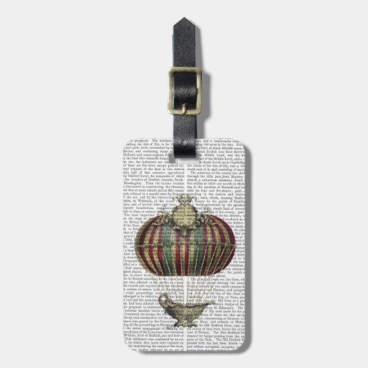 Barok Fantasie Ballon 4 Bagagelabel (Voorkant verticaal)