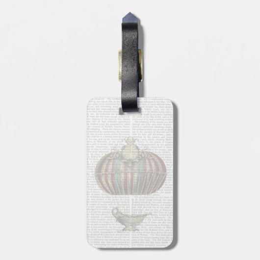 Barok Fantasie Ballon 4 Bagagelabel (Achterkant verticaal)