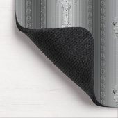 Barok floreel patroon met rand grijs muismat (Hoek)