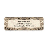 Barok geïnspireerd ontwerp - Aged Stone Etiket (Voorkant)