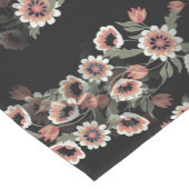 Barok-geïnspireerde botanische zachte roze en groe medium tafelloper (Hoek)