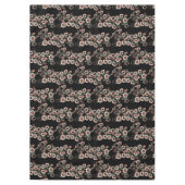 Barok-geïnspireerde botanische zachte roze en groe tafelkleed (Voorkant)