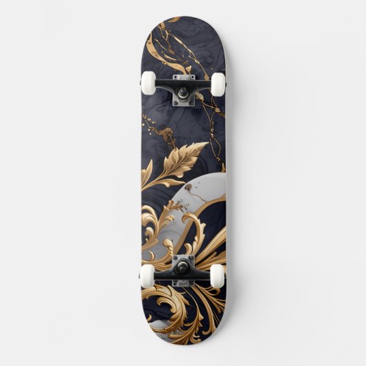 Barok geïnspireerde luxe persoonlijk skateboard (Voorkant)