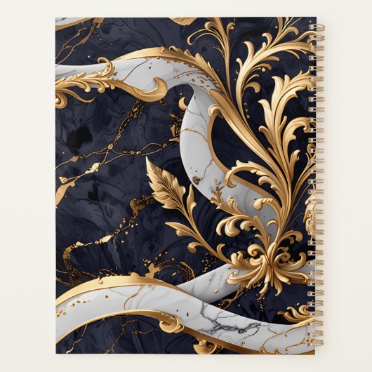 Barok geïnspireerde luxe planner (Achterkant)