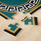 Barok goud: zwarte elegantie legpuzzel (Zijkant)