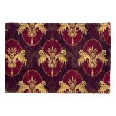 Barok gouden schans magenta patroon kussensloop (Achterkant)