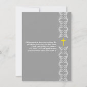 Barok Grijze Strip Eerste Heilige Communie Kaart (Achterkant)