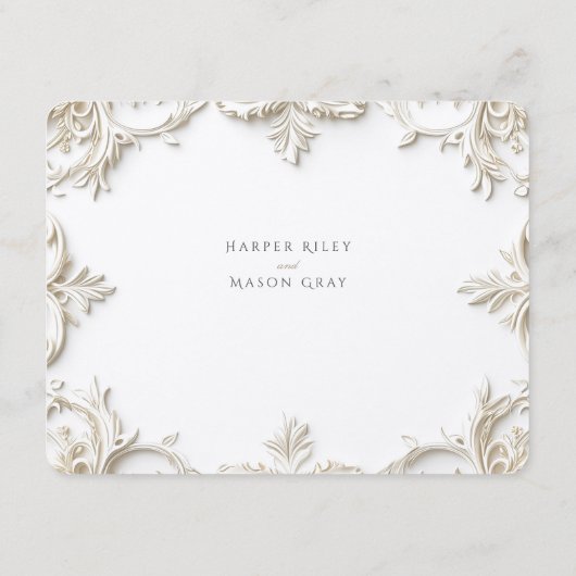 Barok Informatie & Details Behuizing Kaart (Achterkant)