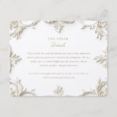 Barok Informatie & Details Behuizing Kaart (Voorkant)