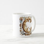 Barok Initiaal 'C' Mok voor een koffieprinses (Voorkant rechts)