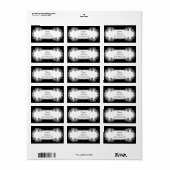 Barok Kader Adres Etiket (Full Sheet)