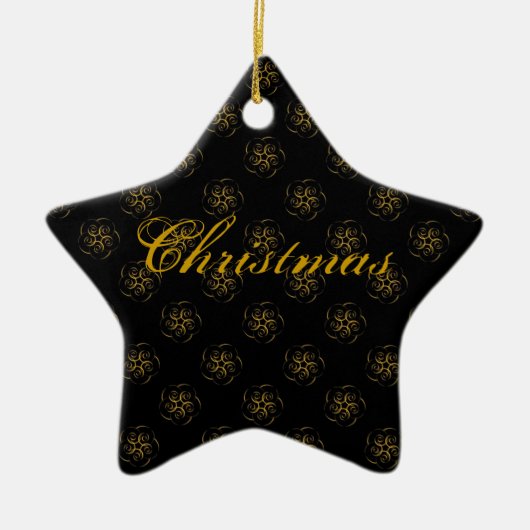 Barok Kerstmis Keramisch Ornament (Voorkant)
