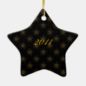 Barok Kerstmis Keramisch Ornament (Achterkant)