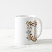 Barok Letter 'J' Mok voor een koffieprinses (Voorkant rechts)