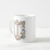 Barok Letter 'J' Mok voor een koffieprinses (Voorkant links)