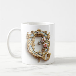Barok Letter 'Q' Mok voor een Koffieprinses
