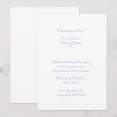 Barok Lijst bruiloft uitnodiging (Voorkant / Achterkant)