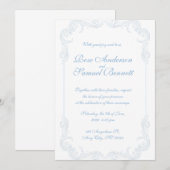 Barok Lijst bruiloft uitnodiging (Voorkant / Achterkant)