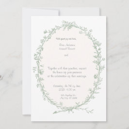 Barok Lijst bruiloft uitnodiging