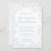 Barok Lijst bruiloft uitnodiging (Voorkant)