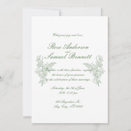 Barok Lijst bruiloft uitnodiging