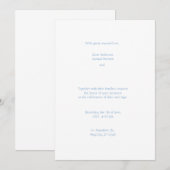 Barok Lijst bruiloft uitnodiging (Voorkant / Achterkant)