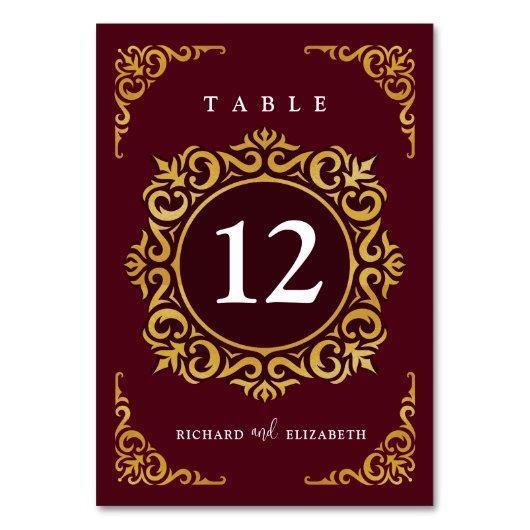 Barok Lijst Royal Bourgondië Ornamental Kaart (Voorkant)