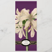 Barok  Lily Gold Formal Wedding Menu (Achterkant)