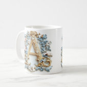 Barok Monogram 'A' Mok voor een koffieprinses (Voorkant links)
