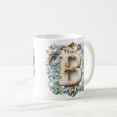 Barok Monogram 'B' Mok voor een Koffieprinses (Voorkant rechts)