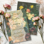  Barok Moody Romantische Bloemen Schilderij Save The Date