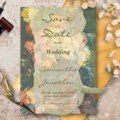 Barok Moody Romantische Bloemen Schilderij Save The Date