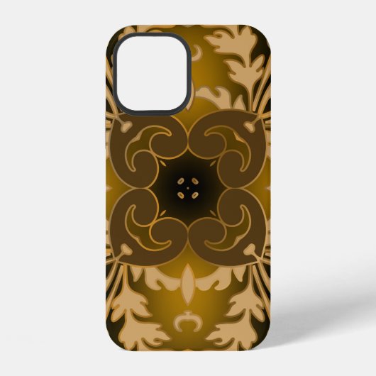 Barok naadloos patroon. Vintage sierlijke gloeiend iPhone Hoesje (Achterkant)