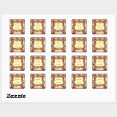 Barok ontwerp gepersonaliseerde stickers (Vel)